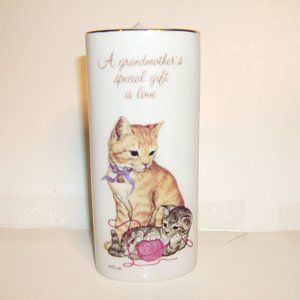 Vintage Design Collection Genuine Porcelain Vase Grandmother Gift Signed LLPowel